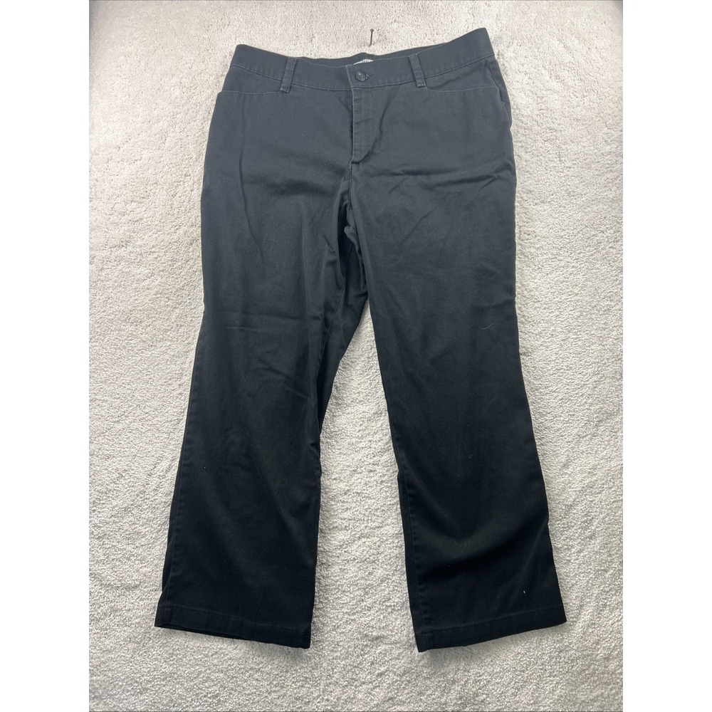 Lee Relaxed Fit Straight Leg High Rise Jean Womens Size 16 Short Black 5-Pocket
